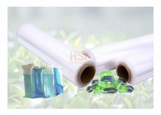 30Î¼m Polyvinyl Alcohol Film sample showing water solubility