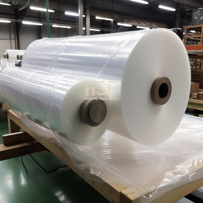 Close-up view of 80Î¼m HDPE Film demonstrating thickness and surface quality