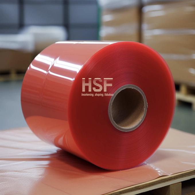 35μm Red LDPE Film product sample showing material texture and color